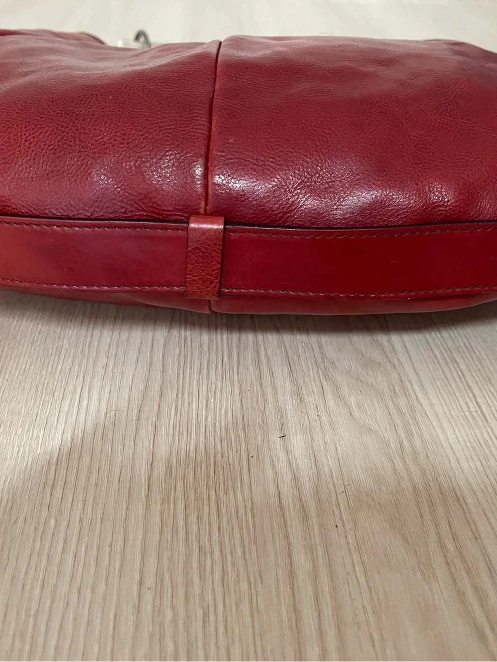 Vintage YSL Mombasa Horn Handle Hobo Bag Tom Ford Era Burgundy Leather Rare